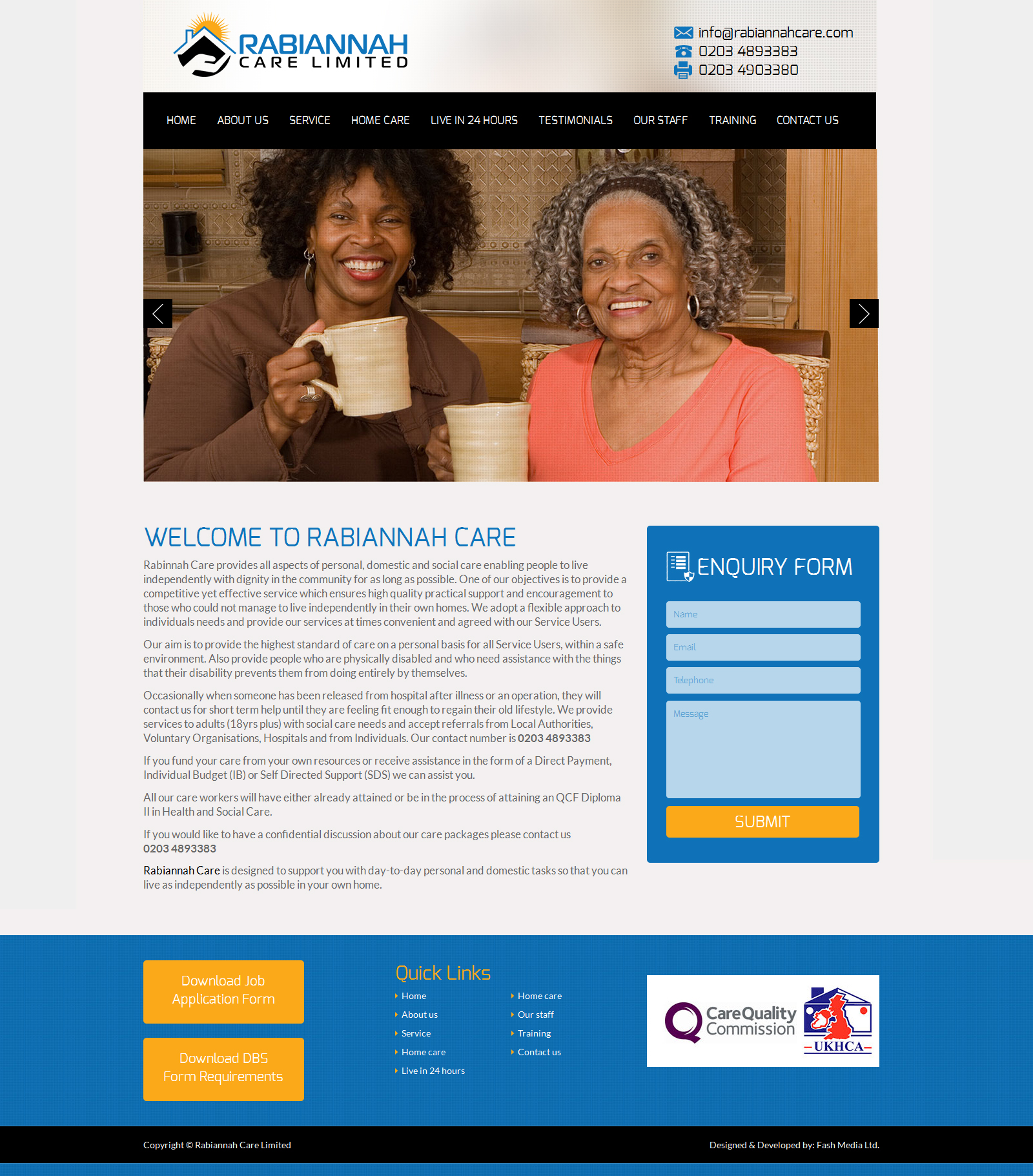 Free Home Care Website Templates